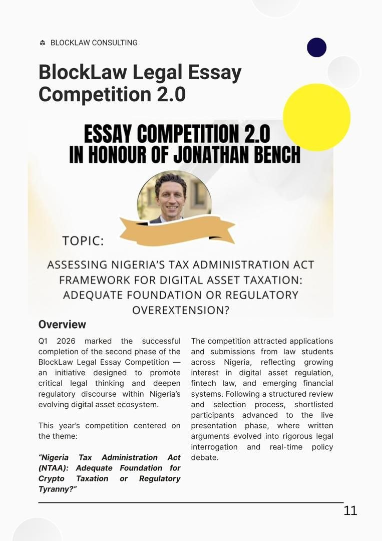 BlockLaw Essay Contest (Jonathan Bench)